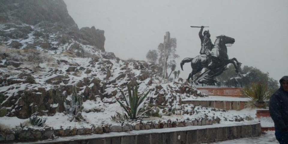 Registran nevadas varios municipios de Zacatecas