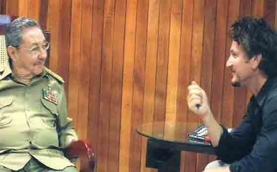 Las polémicas de Sean Penn en América Latina - raul-castro-sean-penn