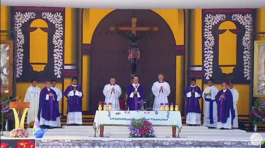 La visita del papa Francisco a Chiapas en imágenes