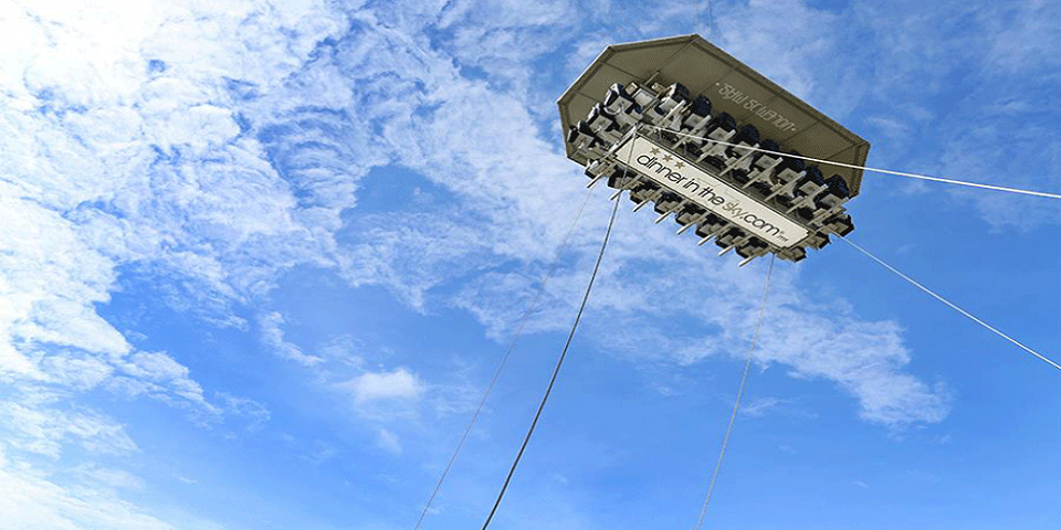 Guatemala inaugura un restaurante flotante a 40 metros de altura