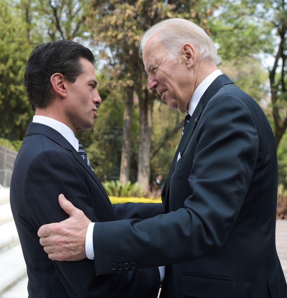 "La Hillary le tapará la boca a Trump": Vicente Fox - EPN-Biden-6-1-986x1024