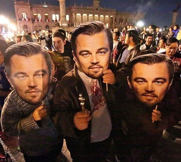 Así festejaron a Leonardo DiCaprio en México - Leonardo-DiCaprio-Macroplaza-ElNorte
