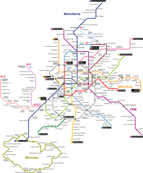 Metro de la Ciudad de México es el décimo más complicado del mundo - Madrid-Metro
