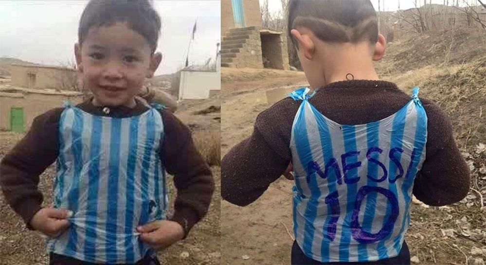 Pequeño fan de Messi deja Afganistán por amenazas - Murtaza-Ahmadi-1