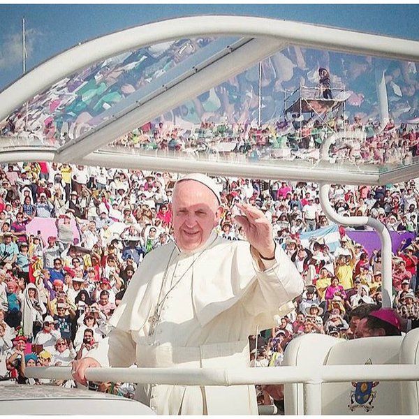 El papa Francisco actuó con absoluta libertad en México: SEGOB - Papa-FRancisco-Ciudad-Juárez-2