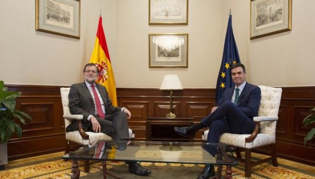 Mariano Rajoy negó el saludo al líder del PSOE