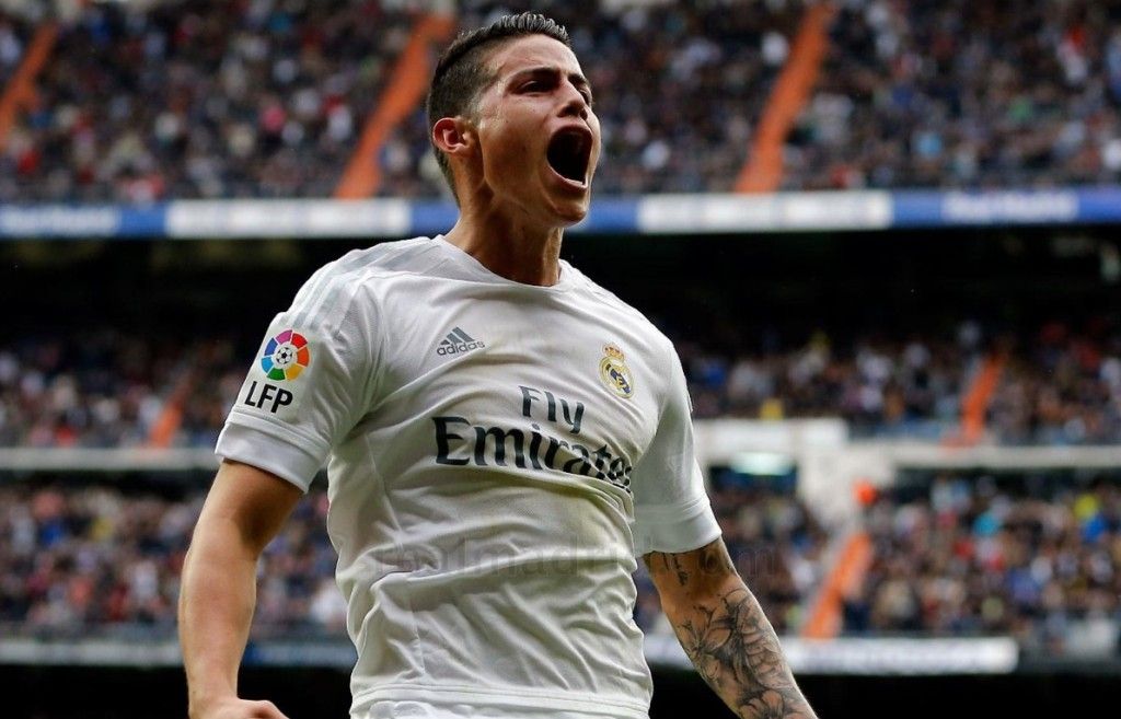 Real Madrid vence al Athletic y se alista para enfrentar a la Roma - Real-Madrid-James-1024x657