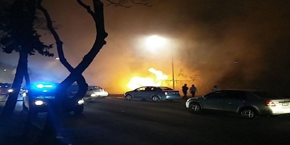 Incendio en las inmediaciones de Reclusorio Norte