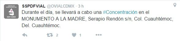 Al menos nueve concentraciones afectarán circulación en la Ciudad de México - Screenshot_1-4