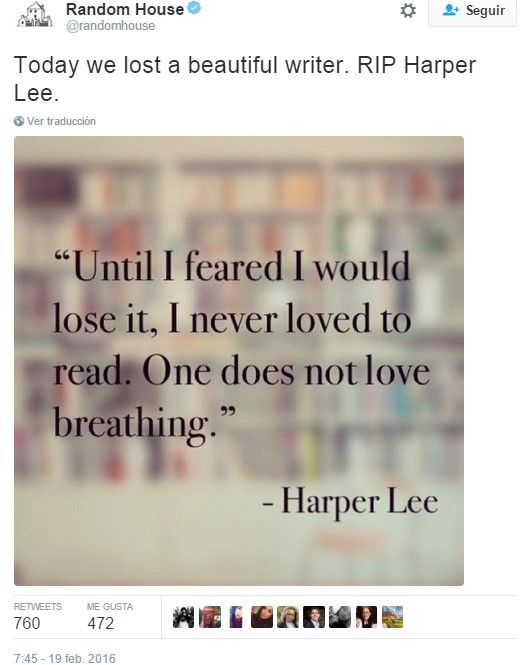 Muere la escritora estadounidense Harper Lee - Screenshot_14-2