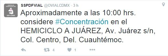 Al menos nueve concentraciones afectarán circulación en la Ciudad de México - Screenshot_2-4