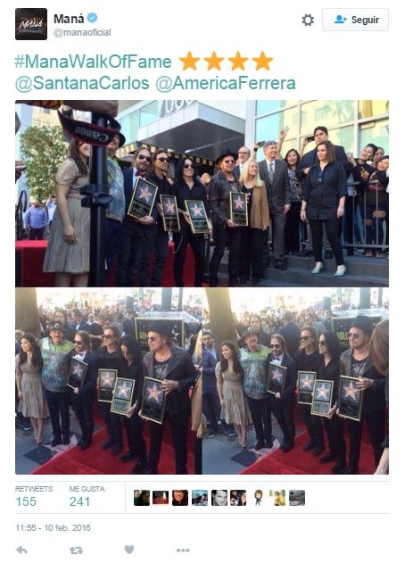Man&aacute; ya tiene estrella en el Paseo de la Fama de Hollywood - Screenshot_412