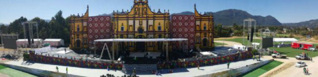 Papa recibirá bastón de mando zoque en Chiapas - altar-san-cristobal-de-las-casas-1024x249