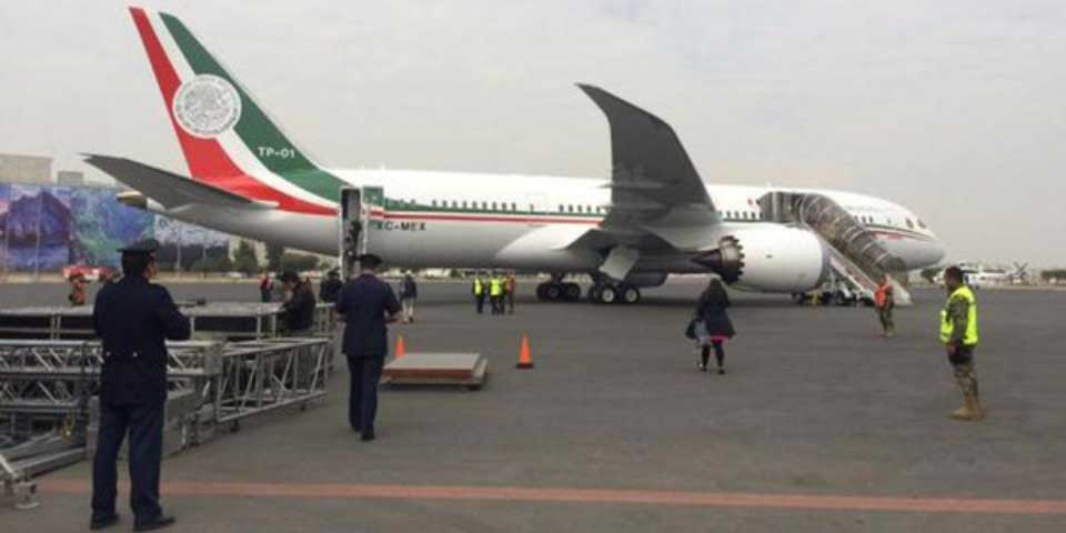 Estrena EPN avión presidencial Estrena EPN avión presidencial