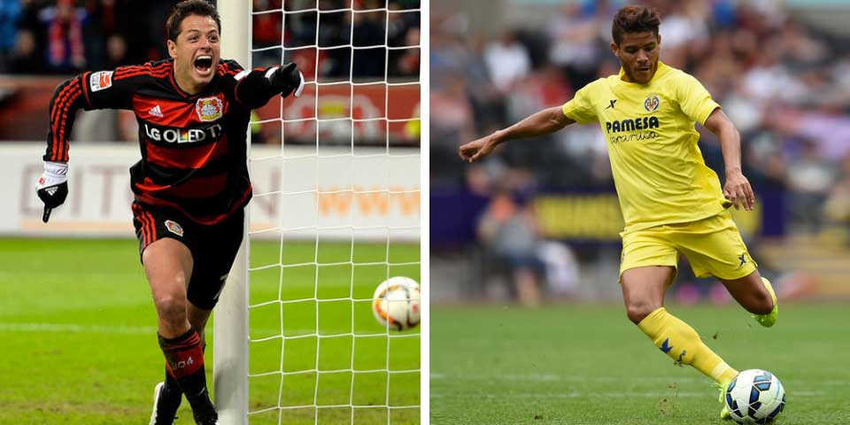 Duelos de alto calibre en octavos de la Europa League - chicharito-jonathan-dos-santos