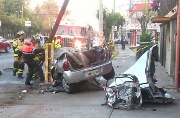 Muere joven en accidente automovilístico en Coyoacán Muere joven en accidente automovilístico en Coyoacán