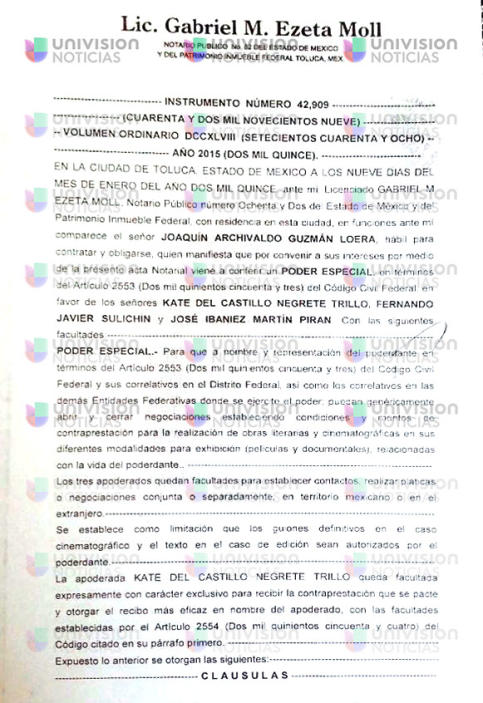 Revelan documento que liga al Chapo con Kate del Castillo - documento-chapo-kate-2