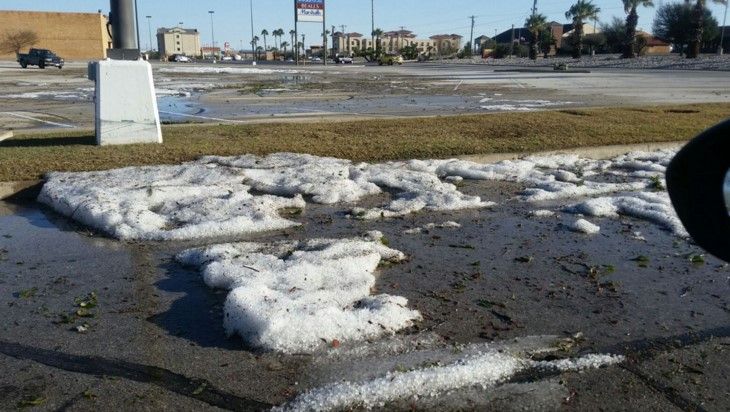 Tormenta con granizo azota Ciudad Acuña