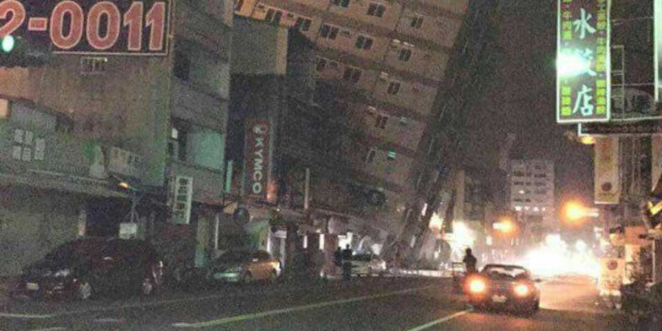 Fuerte sismo en Taiwán