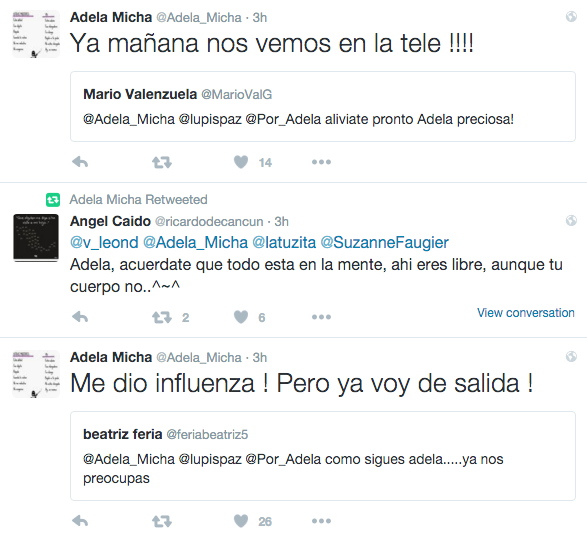 Adela Micha confirma que padece influenza - tuit-adela-micha-influenza-3