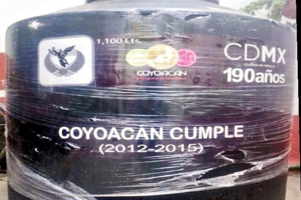 Regalarán tinacos en Coyoacán durante campaña para Asamblea Constituyente Regalarán tinacos en Coyoacán durante campaña para Asamblea Constituyente