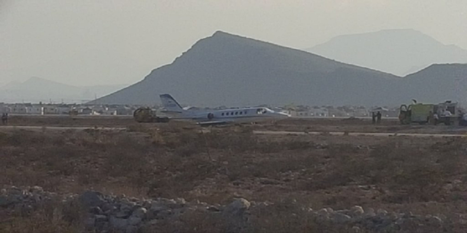 Despista avión en el Aeropuerto de Saltillo Despista avión en el Aeropuerto de Saltillo