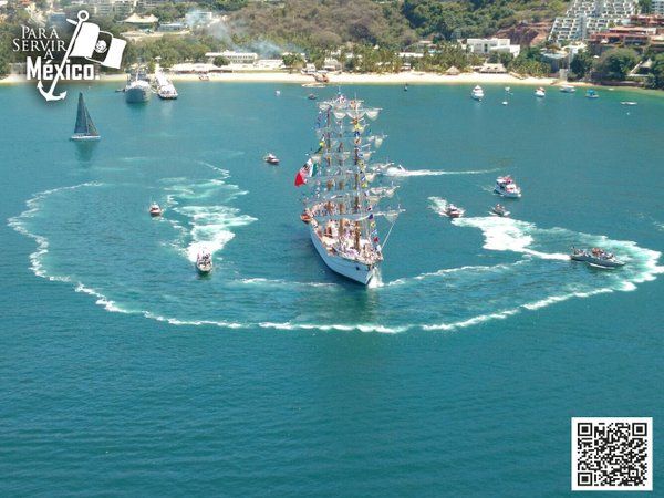 Zarpa Buque Escuela Cuauhtémoc. Visitará 17 puertos de 13 países - Buque-Escuela-Cuauhtémoc-3