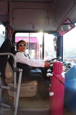 Dan banderazo a autobuses exclusivos para mujeres - Cdmx-transporte-mujeres-mancera4