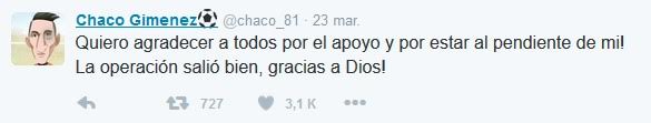 'Chaco' Giménez caricaturiza su fractura en Twitter - Chaco-Gimenez2