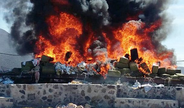 PGR incinera más de siete toneladas de drogas en Sinaloa - DPE_374_1