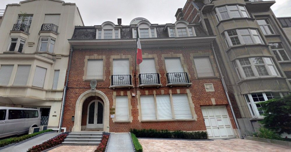 SRE emite alerta de viaje a Bélgica - Embajada-mexico-belgica-google-maps