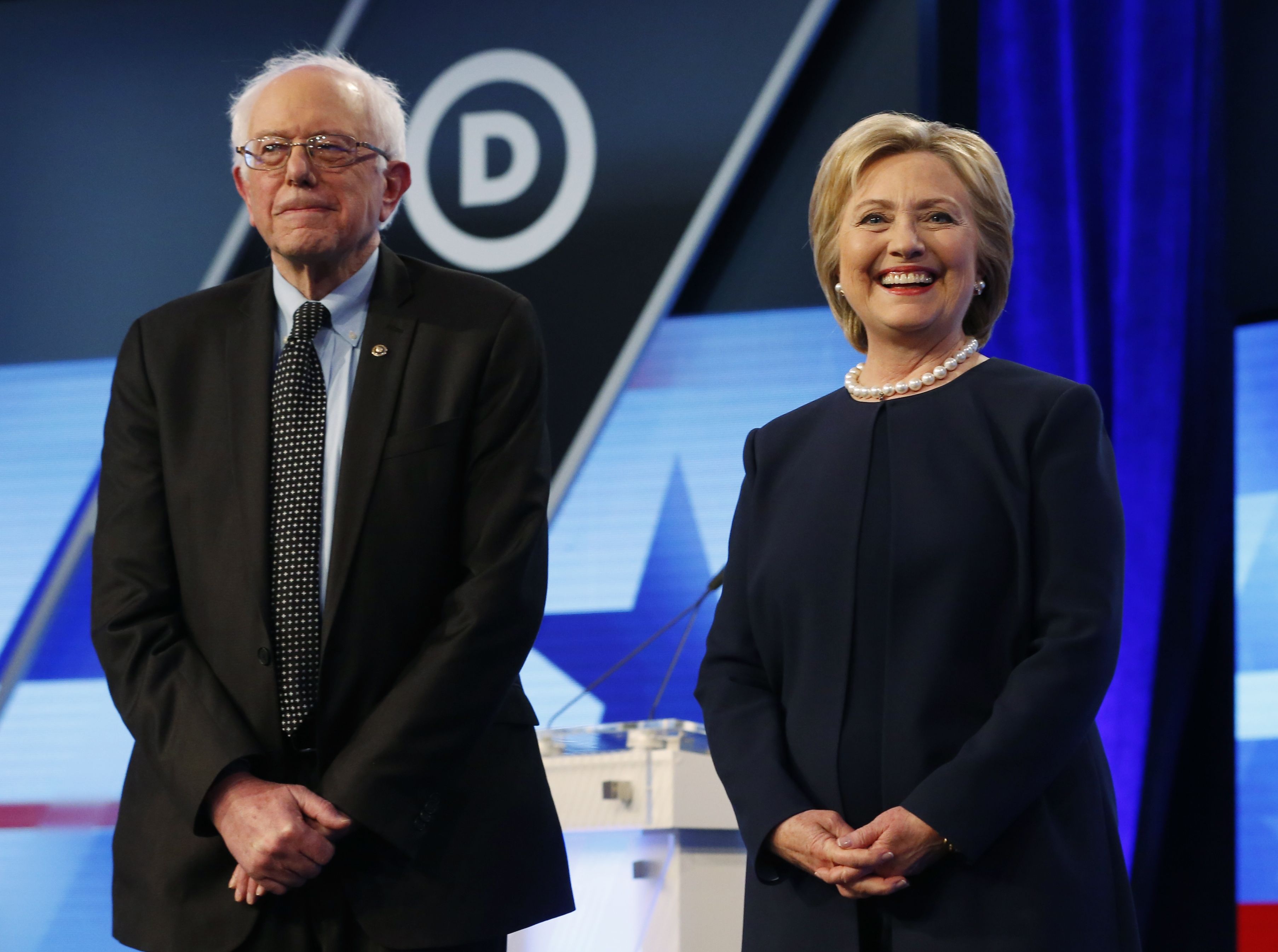 Hillary Clinton arrasa en primarias demócratas - Hillary-Clinton-Bernie-Sanders