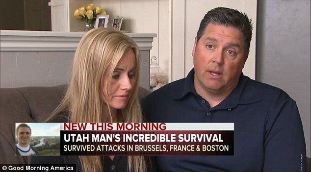 El hombre que sobrevivió a los atentados en París, Boston y Bruselas - Kymberly-y-Chad-Wells