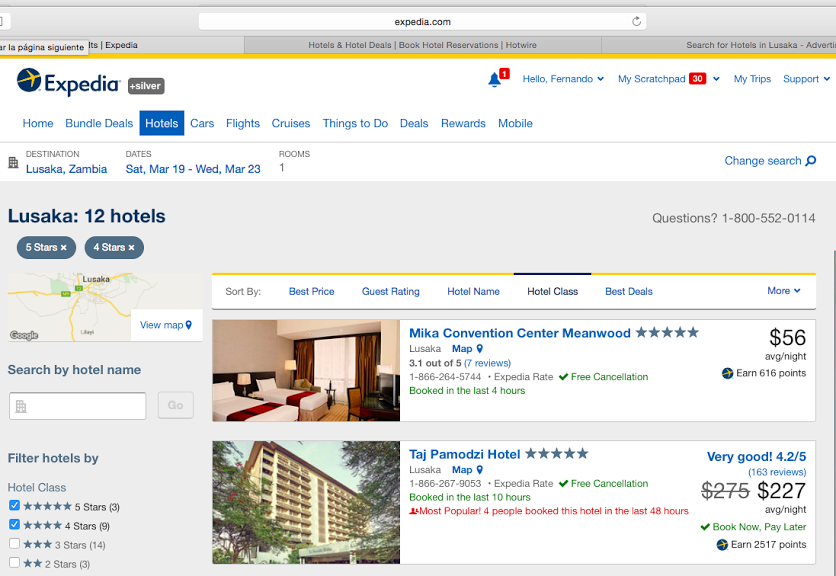 Despilfarran diputados en boletos de avión a África - Lusaka-hoteles
