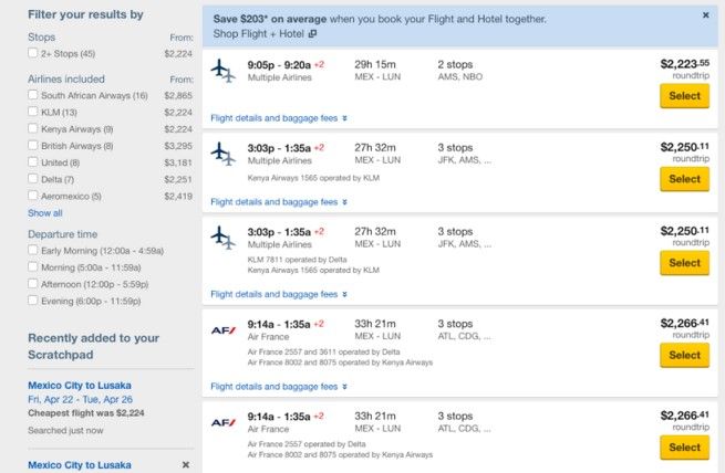 Despilfarran diputados en boletos de avión a África - Lusaka-hoteles3.png