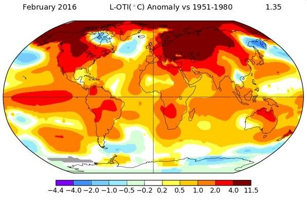 Temperaturas se acercan a límite de emergencia - NASA-clima-febrero