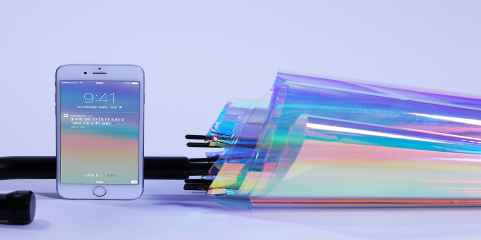 La sombrilla inteligente que advertirá cuándo va a llover