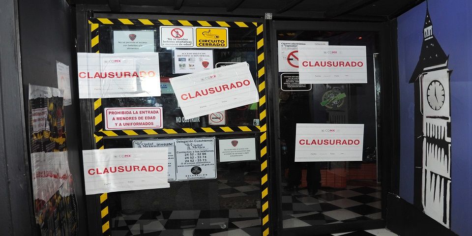 Clausuran bar en el Centro Histórico