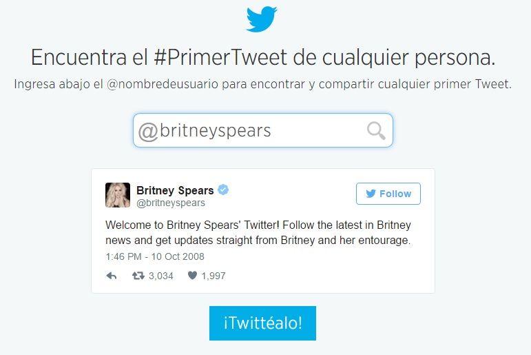 ¿Cuál fue el primer tuit de algunos famosos? - Primer-Tuit-Britney-Spears-Twitter