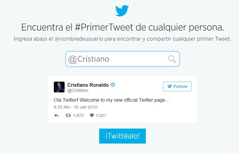 ¿Cuál fue el primer tuit de algunos famosos? - Primer-Tuit-Cristiano-Ronaldo-CR7-Twitter