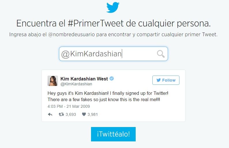 ¿Cuál fue el primer tuit de algunos famosos? - Primer-Tuit-Kim-Kardashian-Twitter