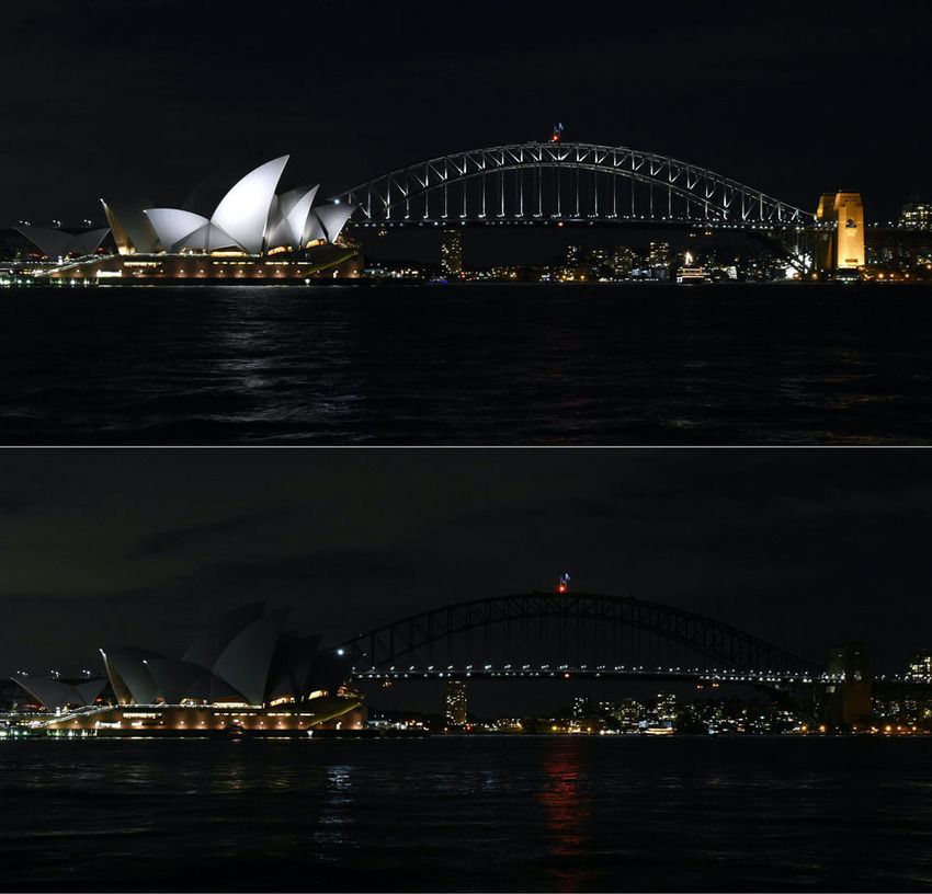 Edificios emblemáticos “apagan la luz" en La Hora del Planeta - SYDNEY