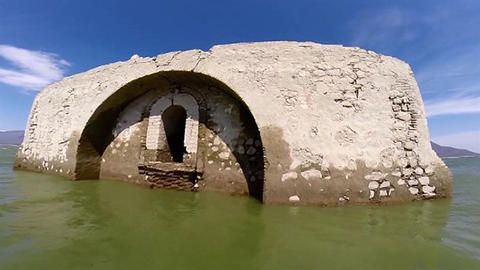 Por sequía, templo del siglo XVI emerge del agua en Oaxaca - Templo-dominico-Oaxaca-3