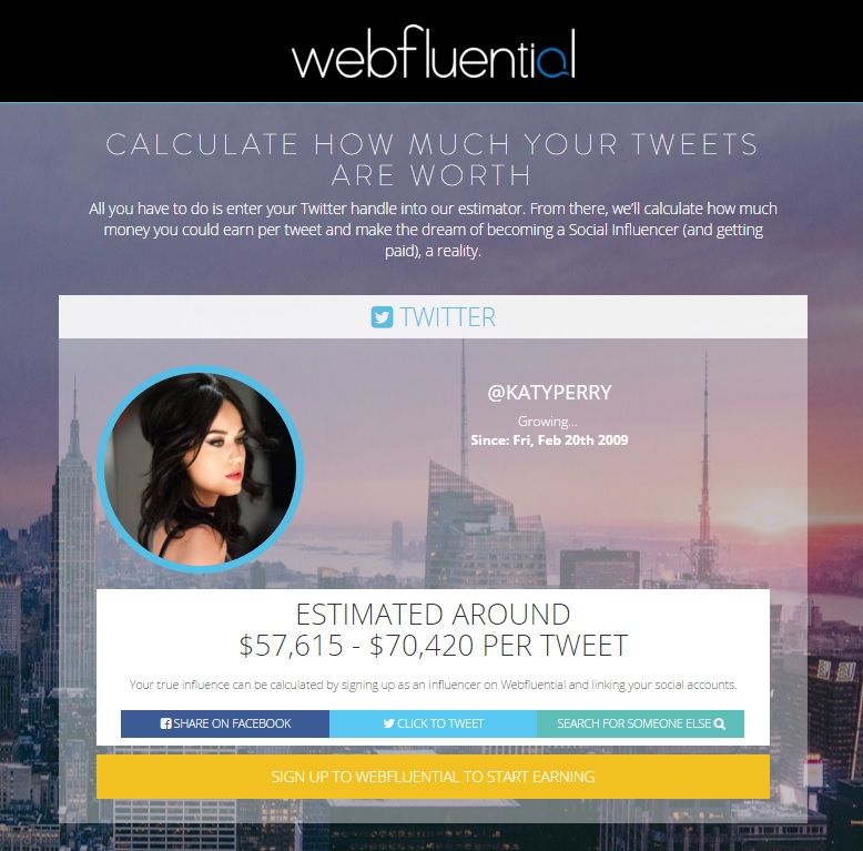 Aplicación podrá revelar cuánto vale un tuit - WebFluential