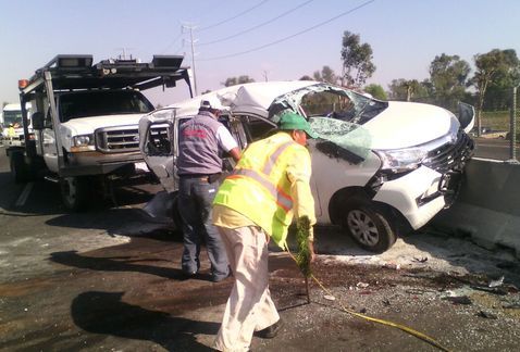 Accidente múltiple deja cuatro heridos en la México-Puebla - accidente-mexico-puebla