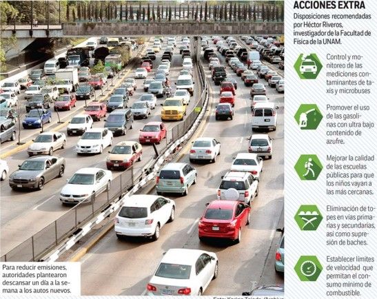 Nuevo plan ambiental busca reducir automóviles en las calles - acciones-contaminacion