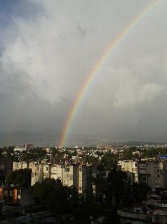 Fotos: arcoíris sorprende a capitalinos tras lluvia matutina - arcoiris-cdmx-9mar-deb_estrella
