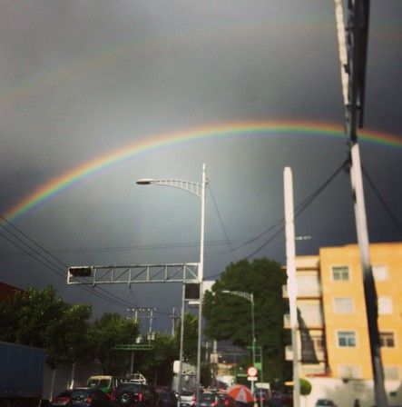 Fotos: arcoíris sorprende a capitalinos tras lluvia matutina - arcoiris-cdmx-9mar-fabiguarneros