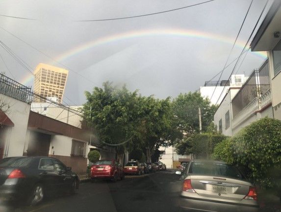 Fotos: arcoíris sorprende a capitalinos tras lluvia matutina - arcoiris-cdmx-9mar-la_sansimon