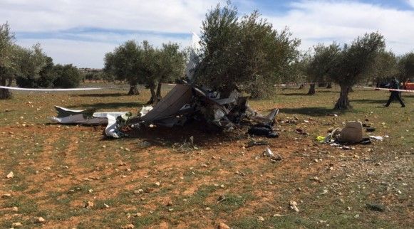 Mueren tres por caída de aeronave en España - avion-perales-tajuña-españa-aviationsafety